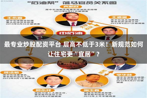 最专业炒股配资平台 层高不低于3米！新规范如何让住宅更“宜居”？